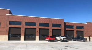 Commercial overhead door installation project completed by North Country Overhead Door technicians