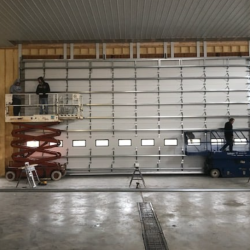 Garage door inside