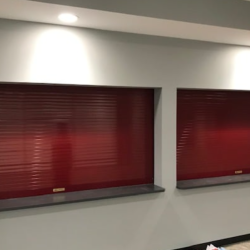 Garage door red