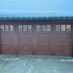 Garage door wood